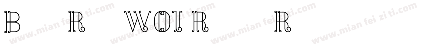 BalconRoundW01 Regular Regular字体转换